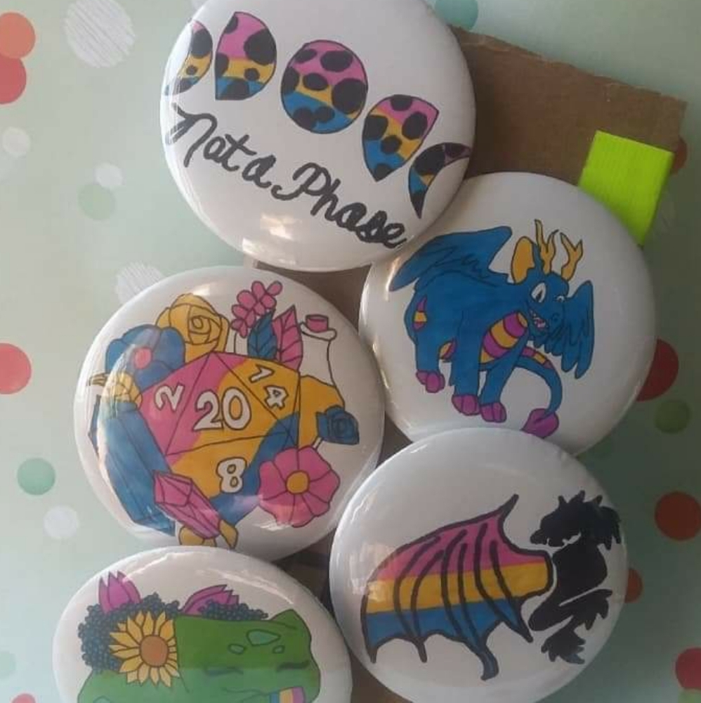 Pansexual PRIDE Badge Set
